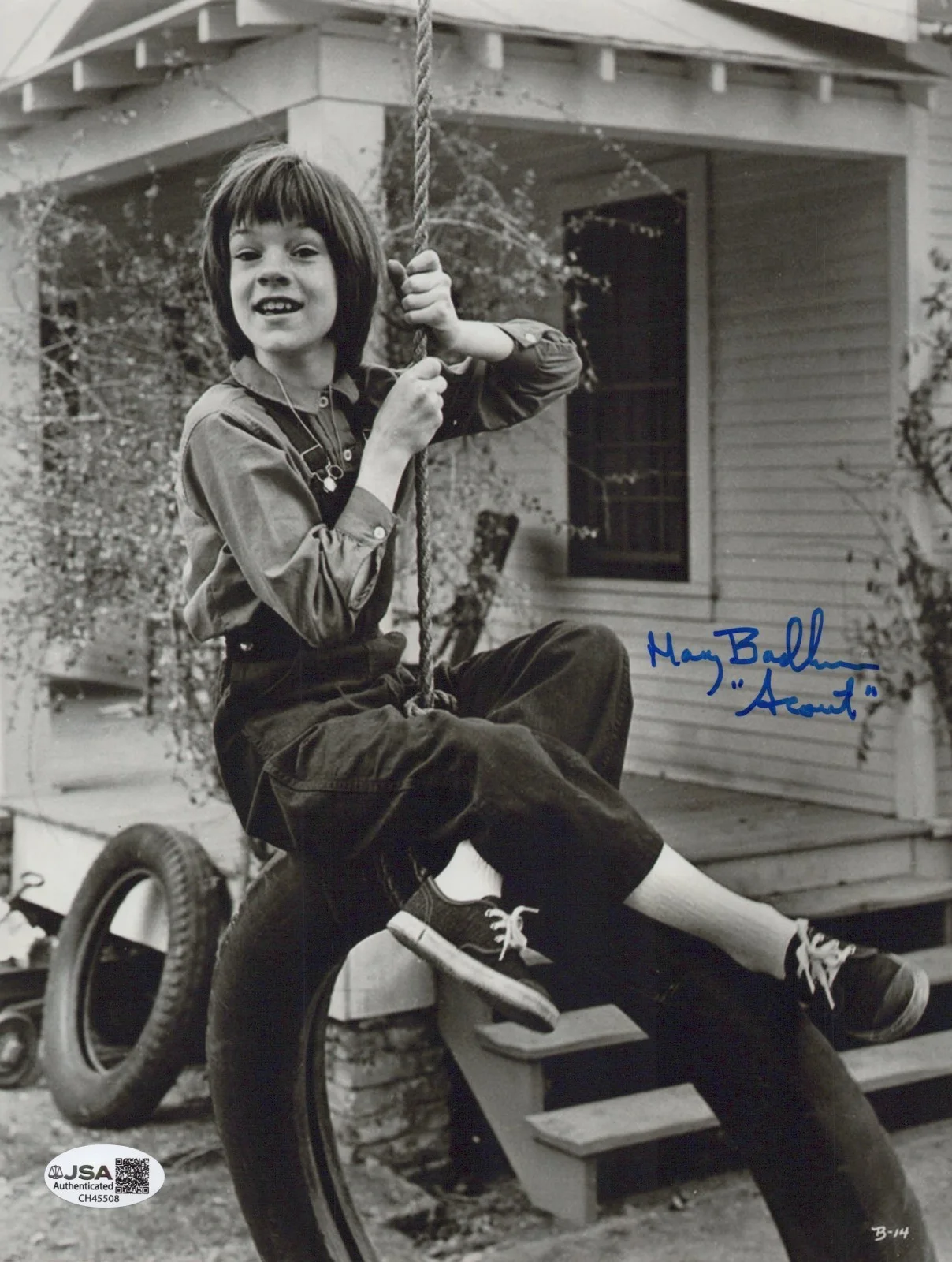MARY BADHAM — MARY BADHAM Signed TO KILL A MOCKING 8x10 Photo SCOUT Autograph JSA CERT