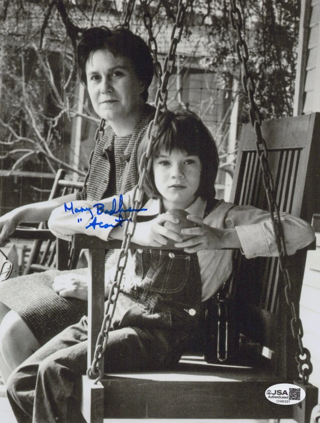 MARY BADHAM — MARY BADHAM Signed TO KILL A MOCKING 8x10 Photo SCOUT Autograph JSA CERT