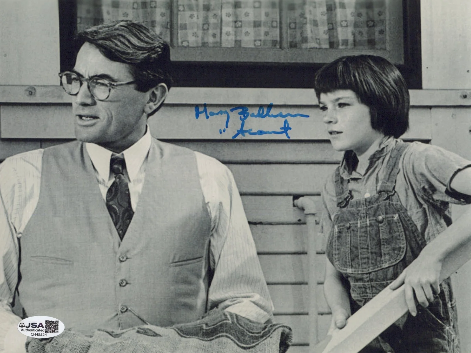 MARY BADHAM — MARY BADHAM Signed TO KILL A MOCKING 8x10 Photo SCOUT Autograph JSA CERT