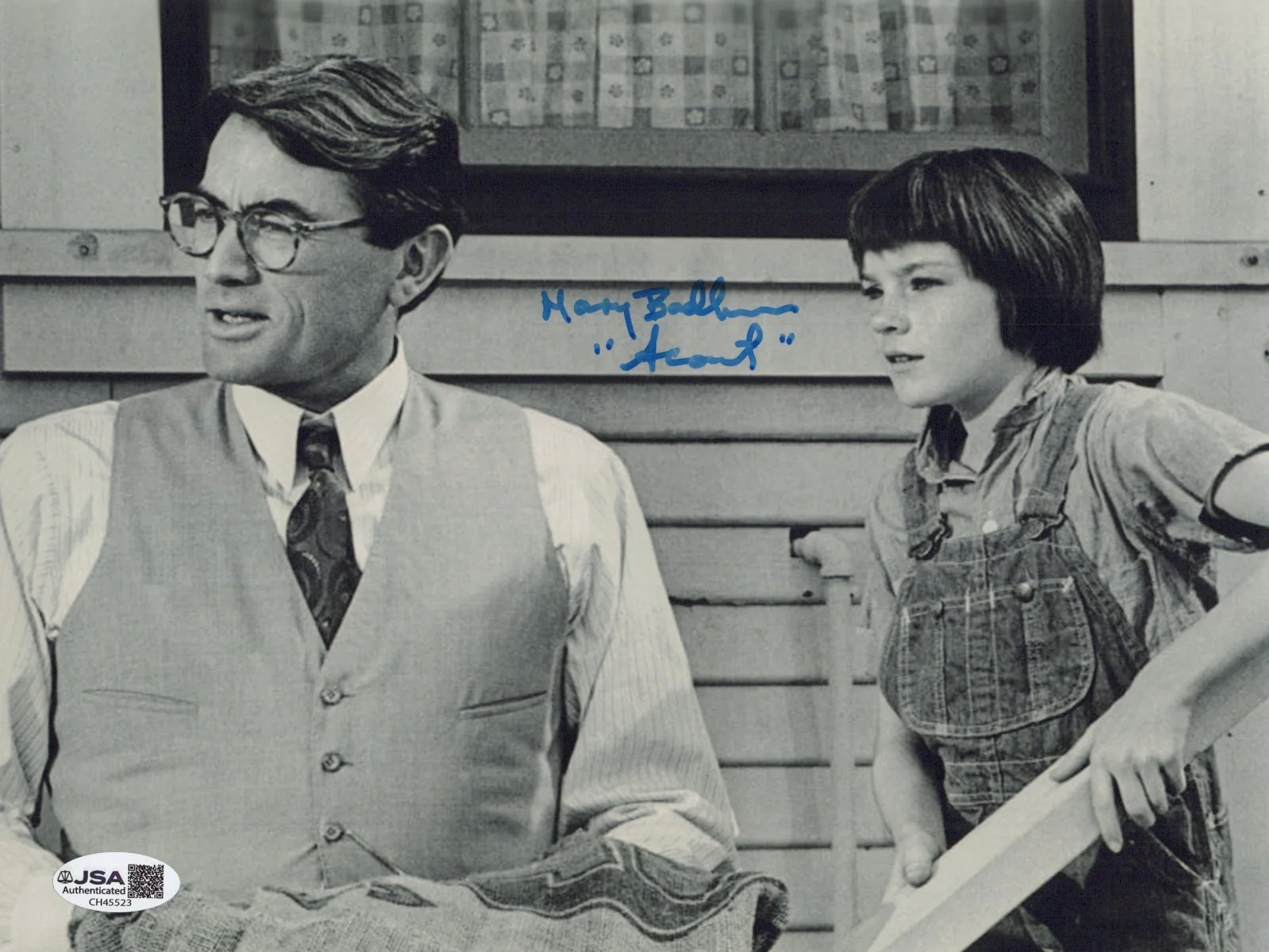 MARY BADHAM — MARY BADHAM Signed TO KILL A MOCKING 8x10 Photo SCOUT Autograph JSA CERT