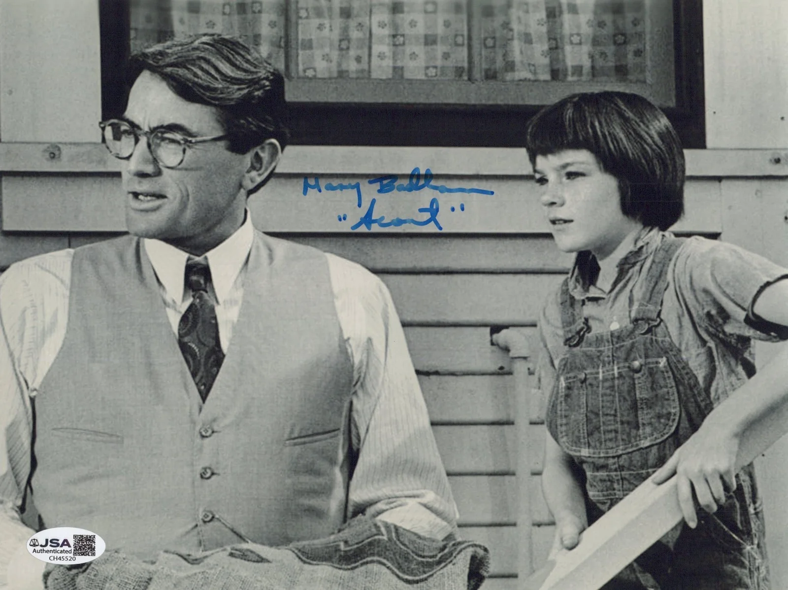 MARY BADHAM — MARY BADHAM Signed TO KILL A MOCKING 8x10 Photo SCOUT Autograph JSA CERT