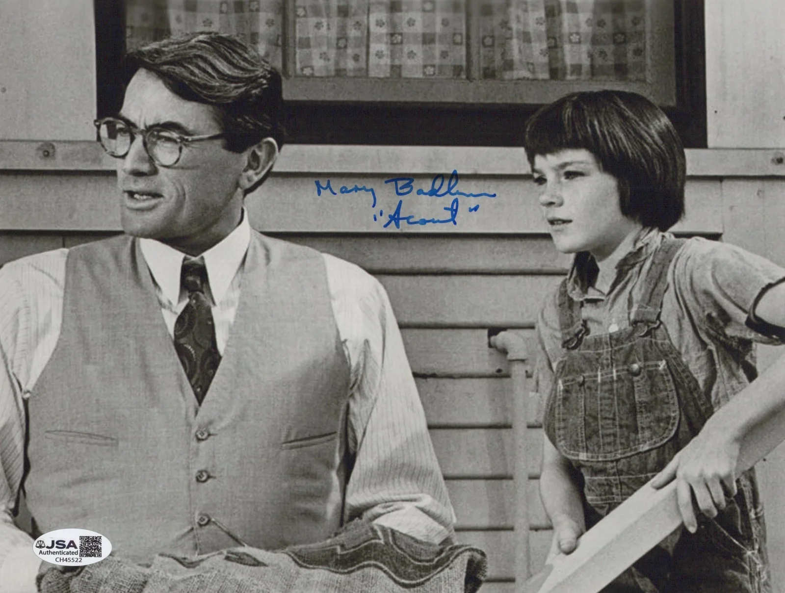 MARY BADHAM — MARY BADHAM Signed TO KILL A MOCKING 8x10 Photo SCOUT Autograph JSA CERT