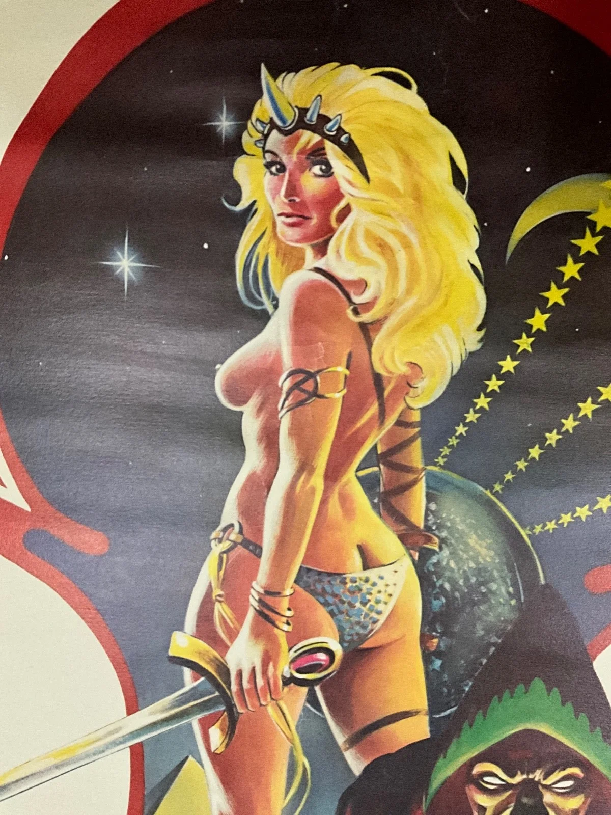 VINTAGE 1976 FRANK BRUNNER SIGNED BELLADONNA POSTER DARK EAGLE 25 X 19, изображение 4