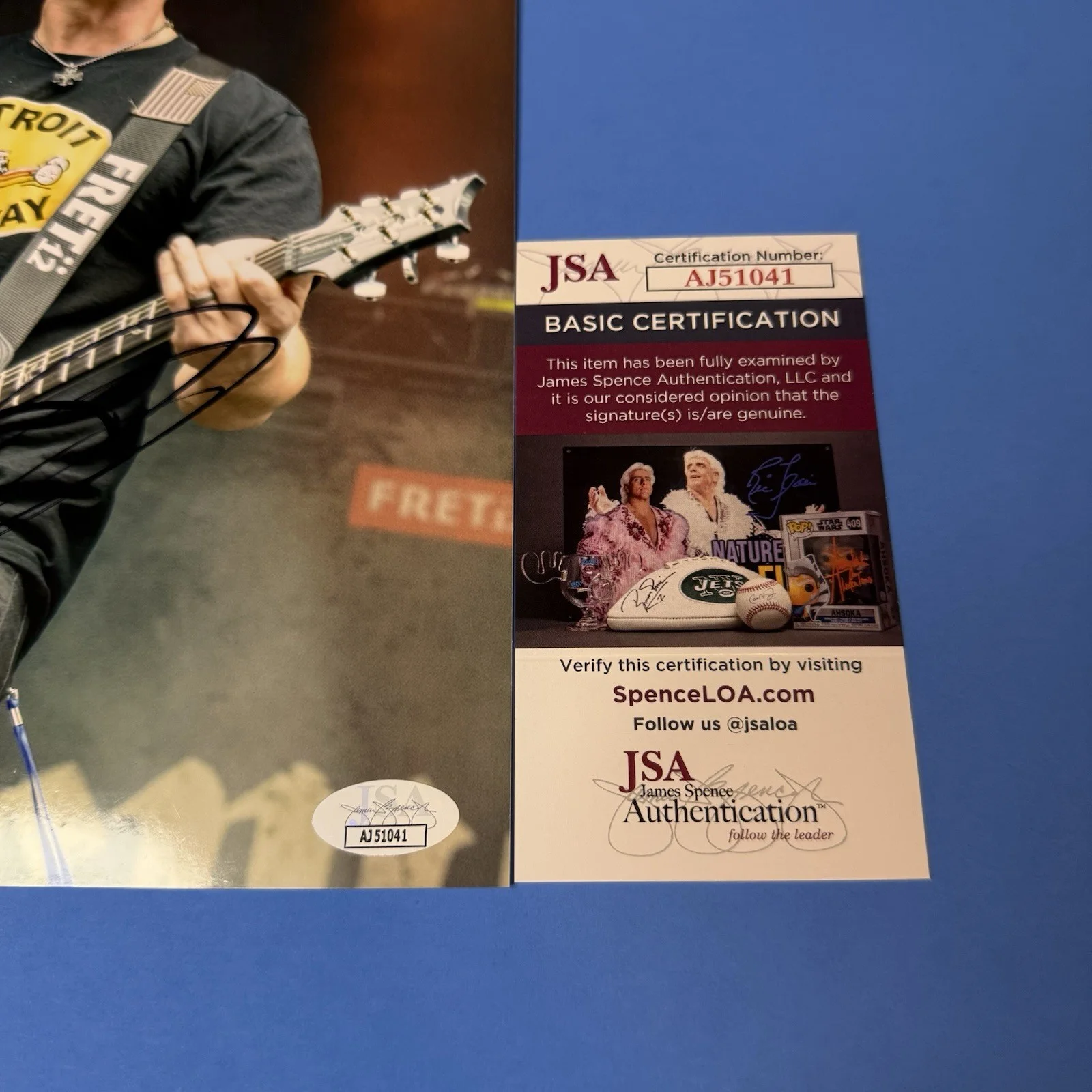 Mark Tremonti Signed 8x10 Autographed Photo Creed Alter Bridge JSA COA Guitar, image 2