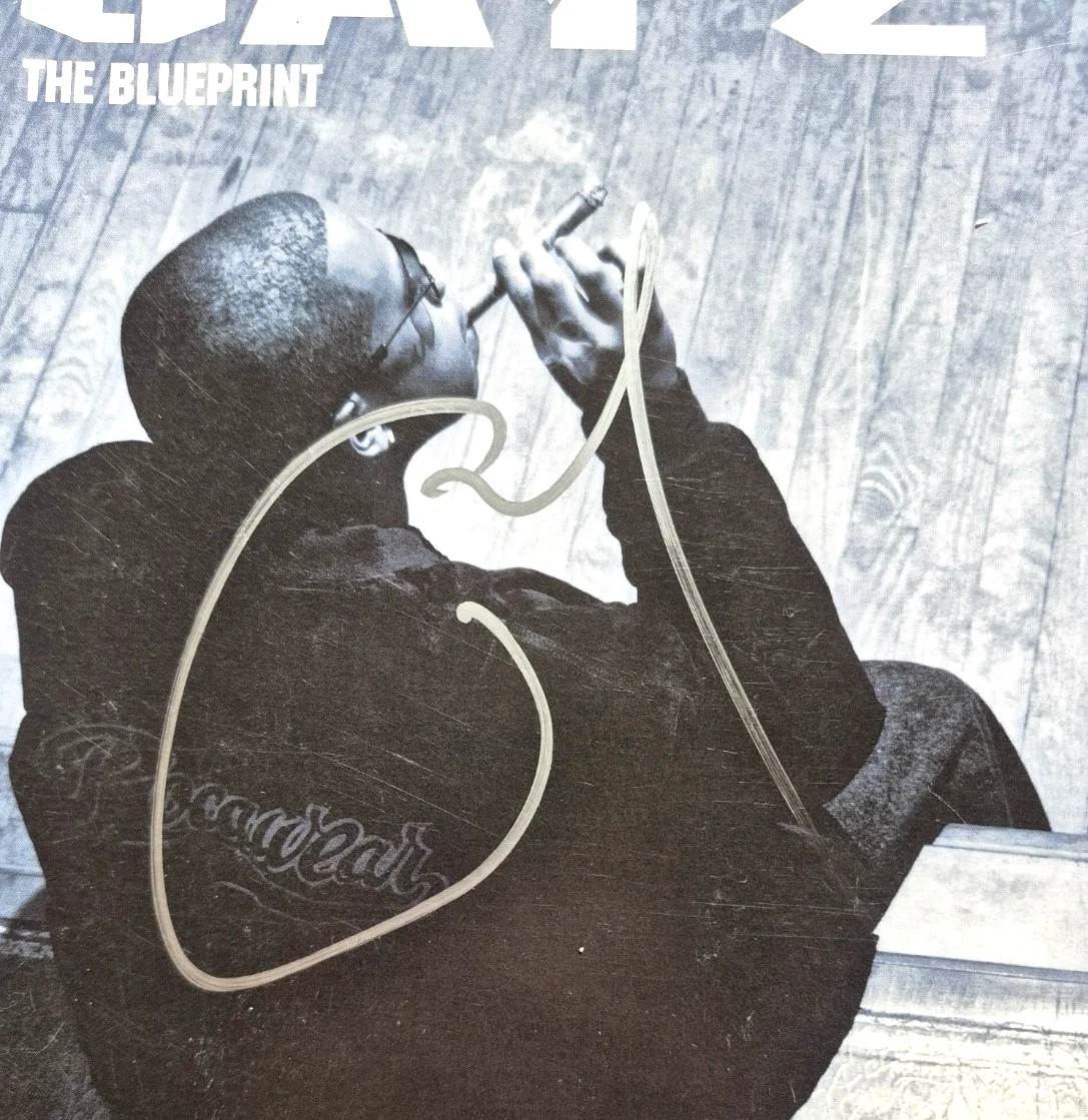 JAY-Z — JAY-Z SIGNED AUTOGRAPHED THE BLUEPRINT ALBUM VINYL HOVA BEYONCE RARE PSA COA, изображение 2