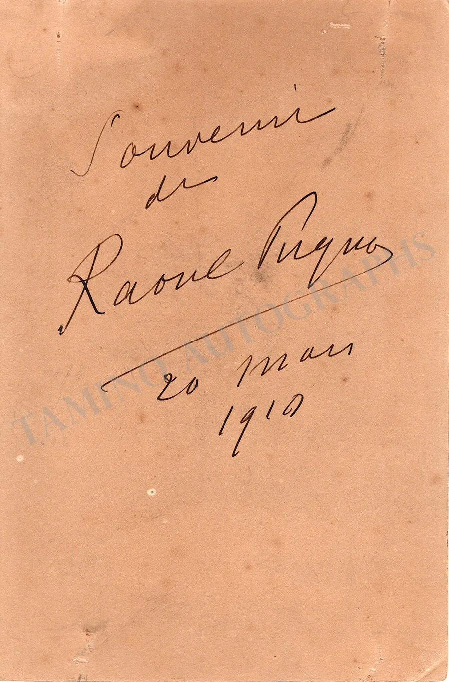 Pugno, Raoul - Signed Photograph 1910, image 2