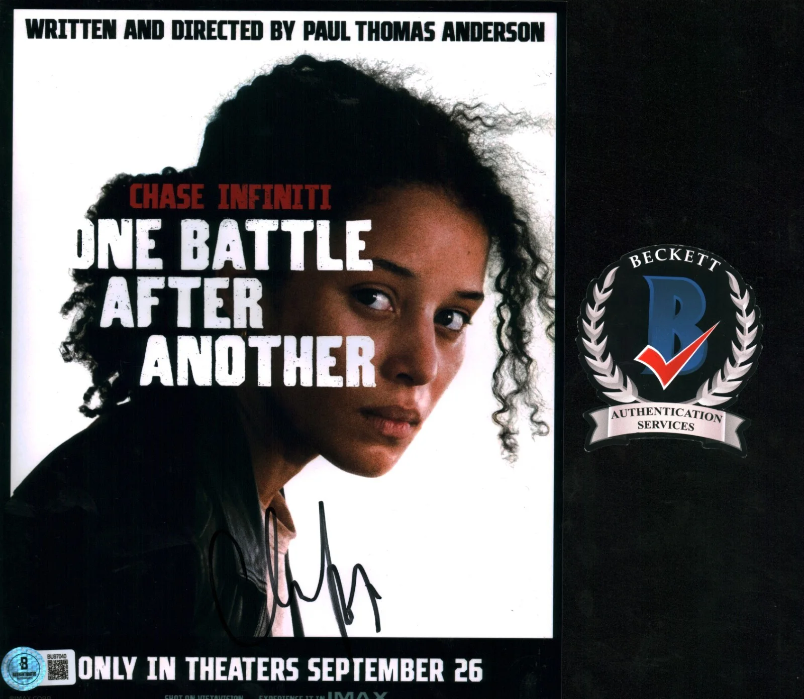 chase infiniti — Chase Infiniti Signed Autographed One Battle After Another 8x10 Photo BAS COA