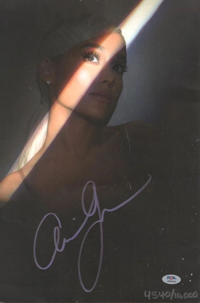 Ariana Grande — Ariana Grande Signed Autograph 11x16 LE Sweetener Concert Tour Poster w/ PSA COA
