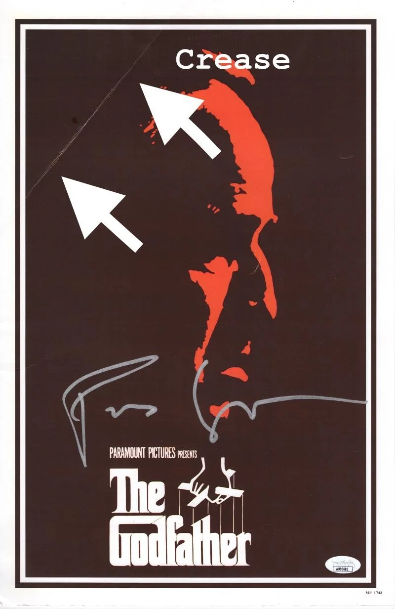 Francis Ford Coppola — Francis Ford Coppola Signed Autograph 11x17 The Godfather Poster w/ JSA COA, изображение 2