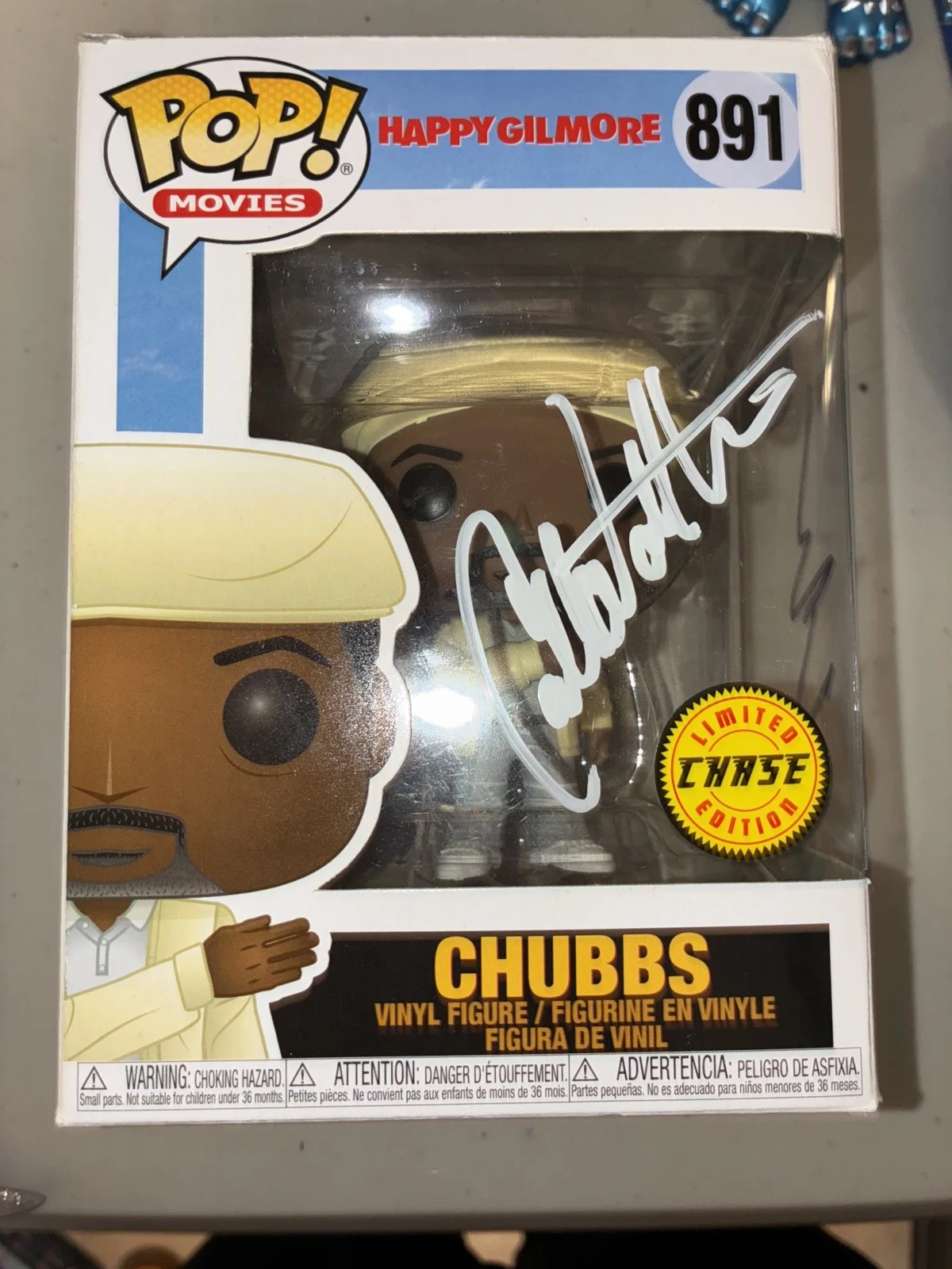 Carl Weathers — dual signed funko Carl Weathers “Chubbs” chase signed & Adam sandler w coa, image 3
