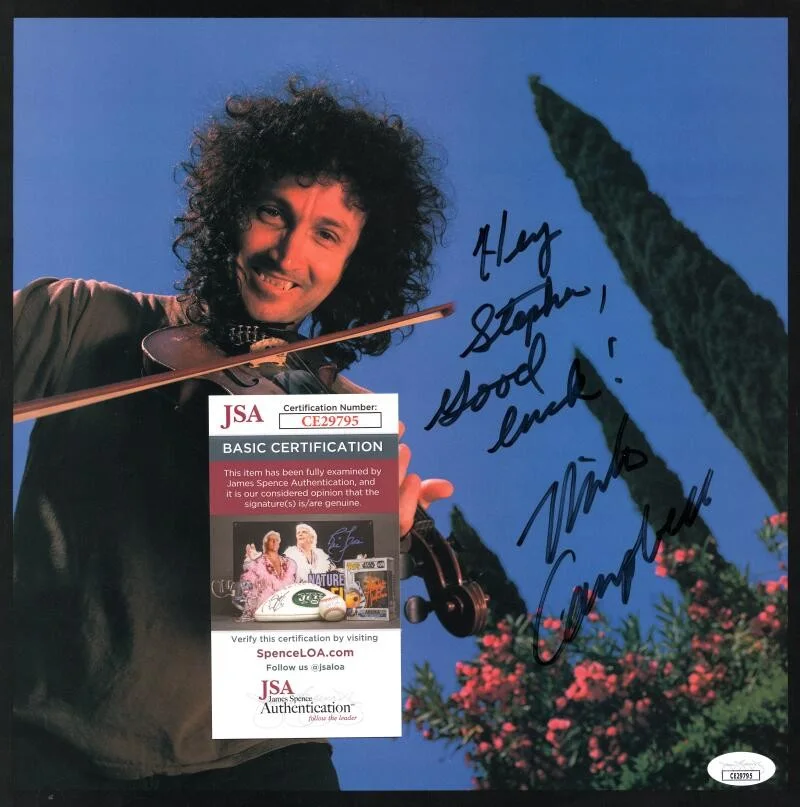 Mike Campbell — Mike Campbell Signed Autograph 12x12 Program Photo Petty & Heartbreakers JSA COA, image 3