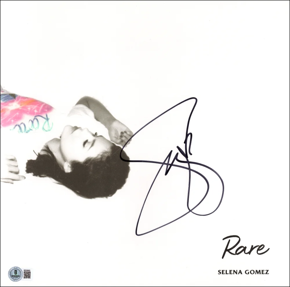 Selena Gomez — Selena Gomez Signed Autograph 12x12 Rare Album Vinyl Record LP Insert w/ Beckett