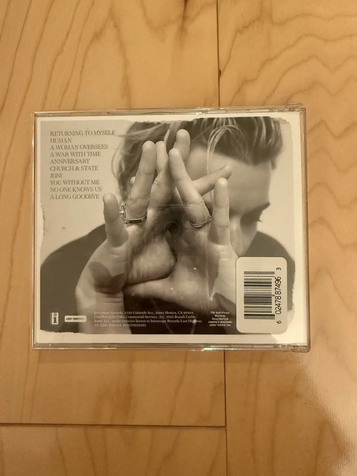 Brandi Carlile SIGNED CD Returning To Myself JSA CERT, image 3