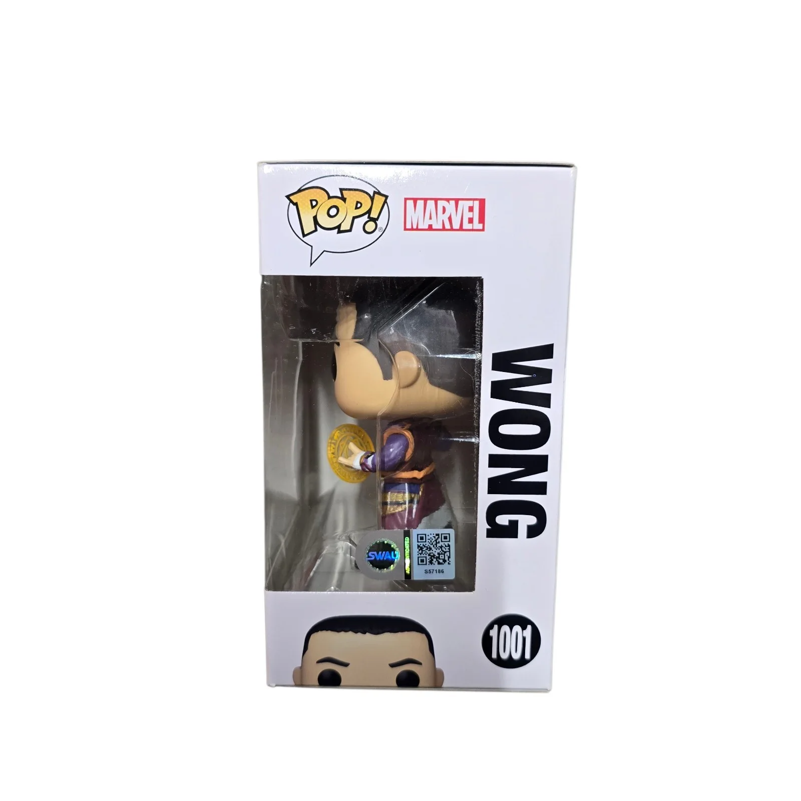 Benedict Wong — Benedict Wong Signed Wong Funko 1001 Doctor Strange SWAU Authenticated RARE, изображение 2