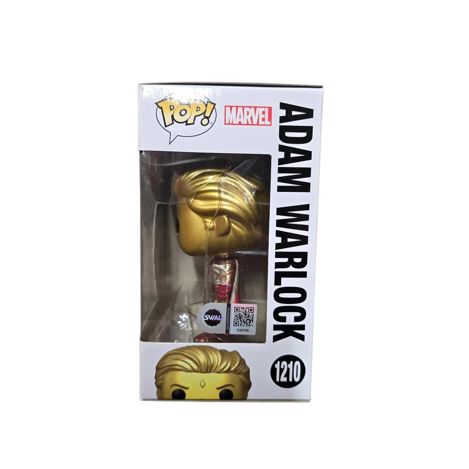 Will Poulter — Will Poulter Signed Adam Warlock Funko 1210 Guardians Of The Galaxy 3 SWAU COA, изображение 2