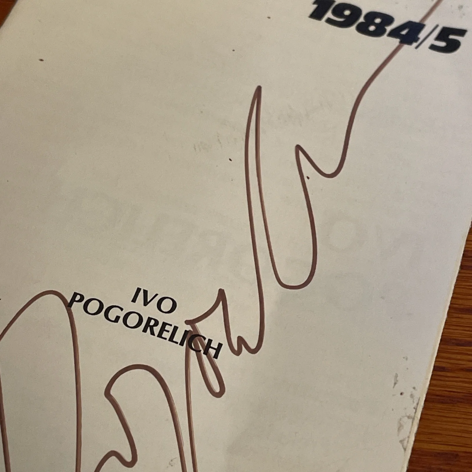 Ivo Pogorelich Pianist Signed 1984 Concert Brochure Autograph Mechanics Hall, изображение 3