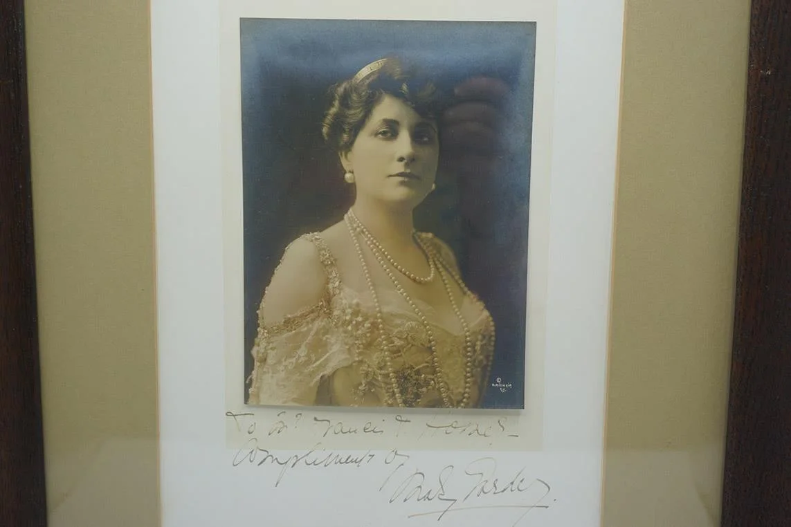 Antique Mary Garden Opera Soprano Signed B&W Photograph Framed, image 2