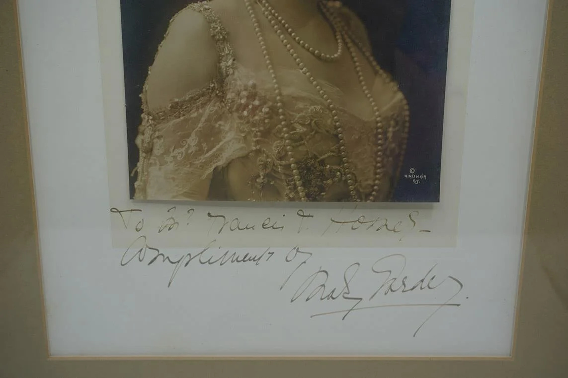 Antique Mary Garden Opera Soprano Signed B&W Photograph Framed, image 4