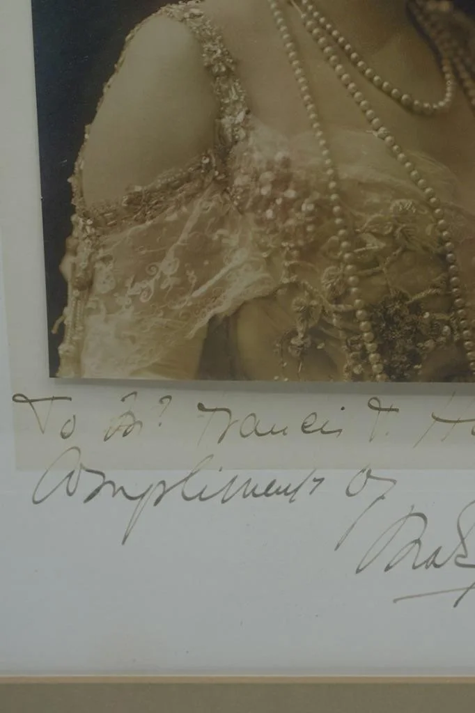 Antique Mary Garden Opera Soprano Signed B&W Photograph Framed, image 5