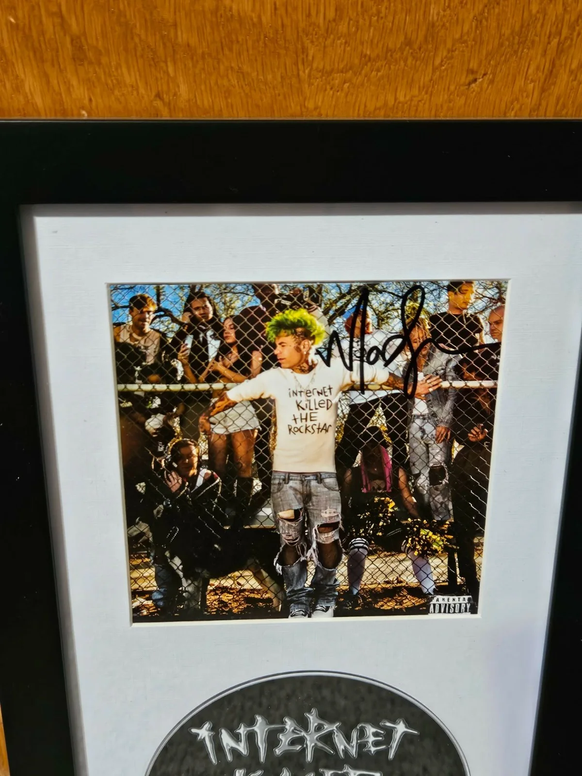 FRAMED Mod Sun Internet Killed the Rockstar SIGNED CD DISPLAY Autographed Auto, image 2