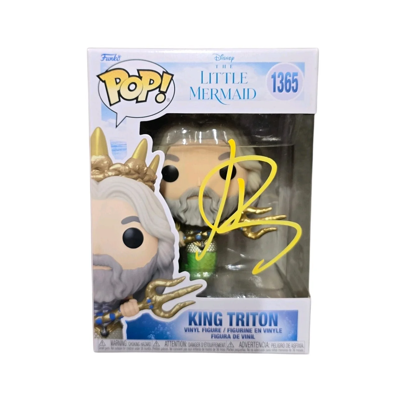 Javier Bardem — Javier Bardem Signed King Triton Funko 1365 The Little Mermaid SWAU COA RARE