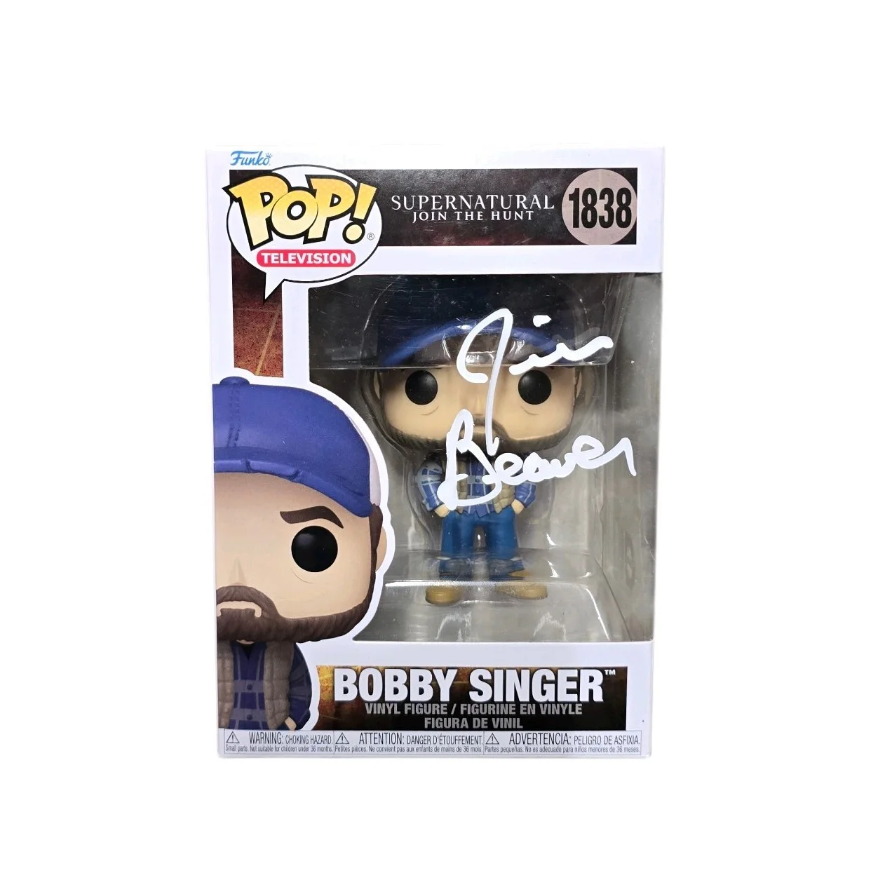 Jim Beaver — Jim Beaver Signed Bobby Singer Funko 1838 Supernatural SWAU Authenticated RARE