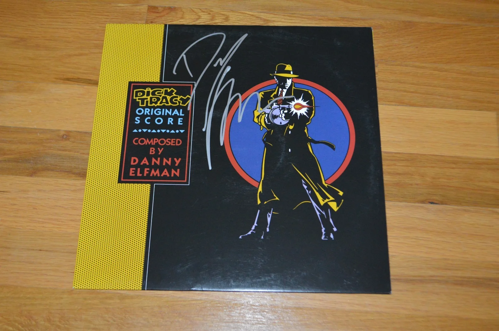 Danny Elfman — Danny Elfman Autographed "Dick Tracy" Vinyl LP Cover with JSA COA, image 2