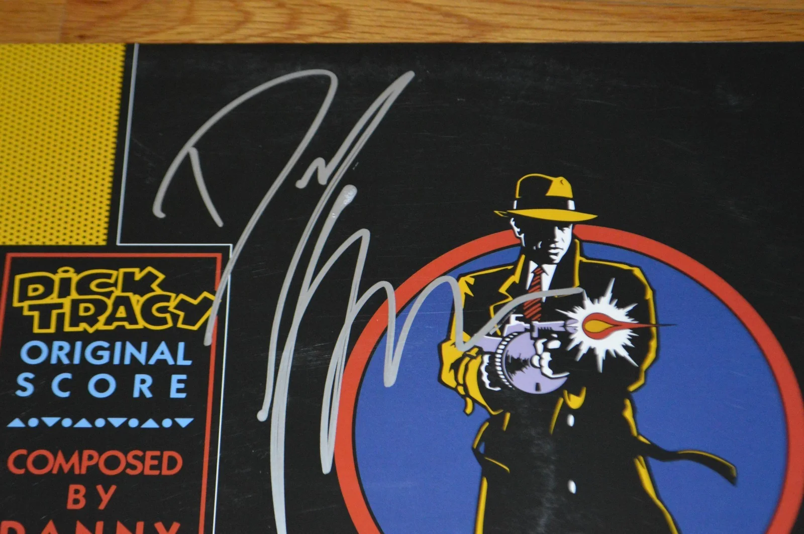 Danny Elfman — Danny Elfman Autographed "Dick Tracy" Vinyl LP Cover with JSA COA, image 3