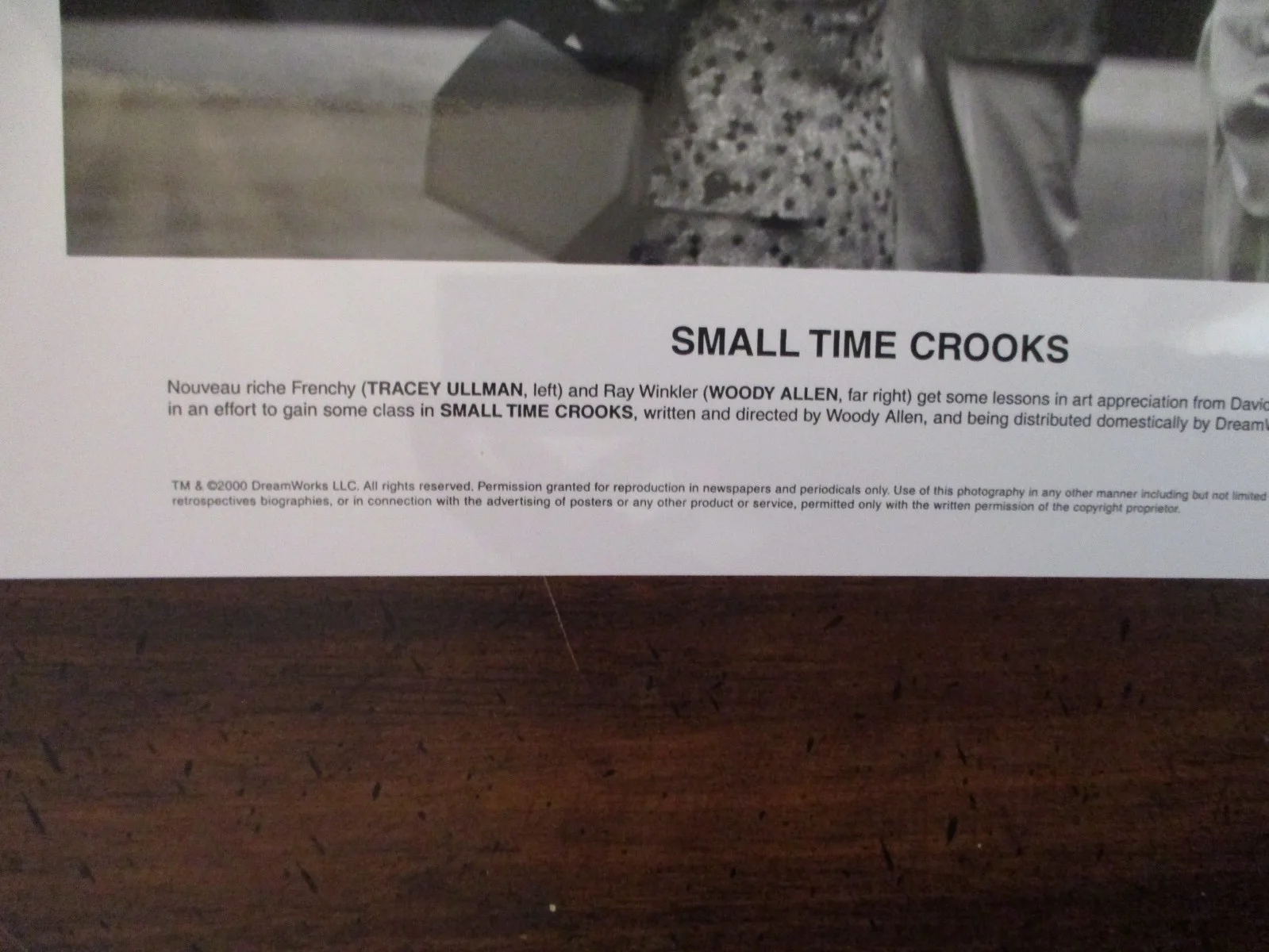 (SMALL TIME CROOKS)Hugh Grant/Tracey Ullman/Woody Allen/2000 10 x 8 B & W Photo, изображение 3