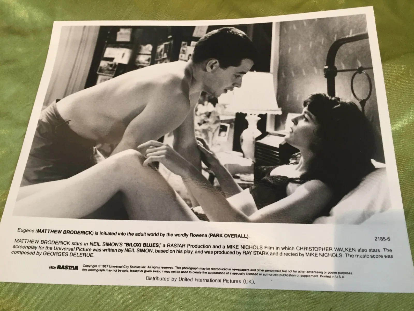 BILOXI BLUES [1987] Matthew Broderick, Christopher Walken 8" x 10" PRESS PACK, image 3