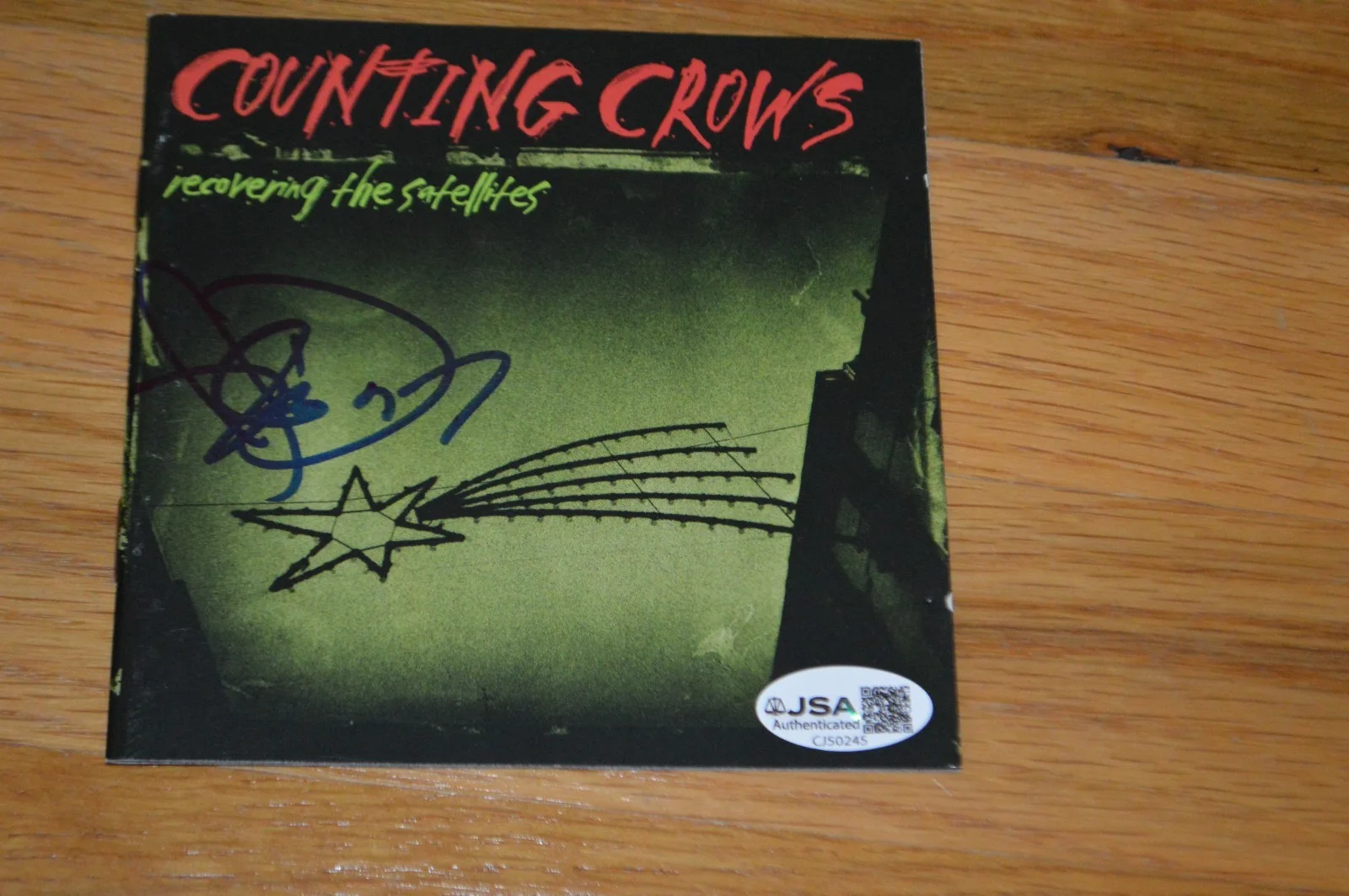 Counting Crows Adam Duritz Signed "Recovering The Satellites" CD Booklet JSA COA, image 4