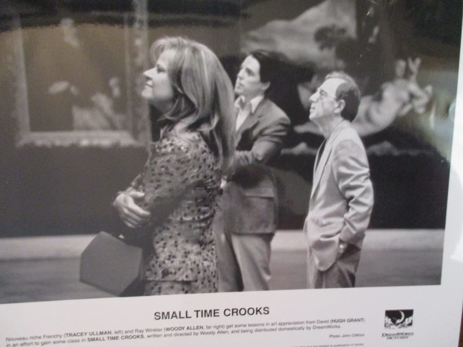 Tracey Ullman/Hugh Grant/Woody Allen/(SMALL TIME CROOKS)2000 10 x 8 B & W Photo, изображение 2