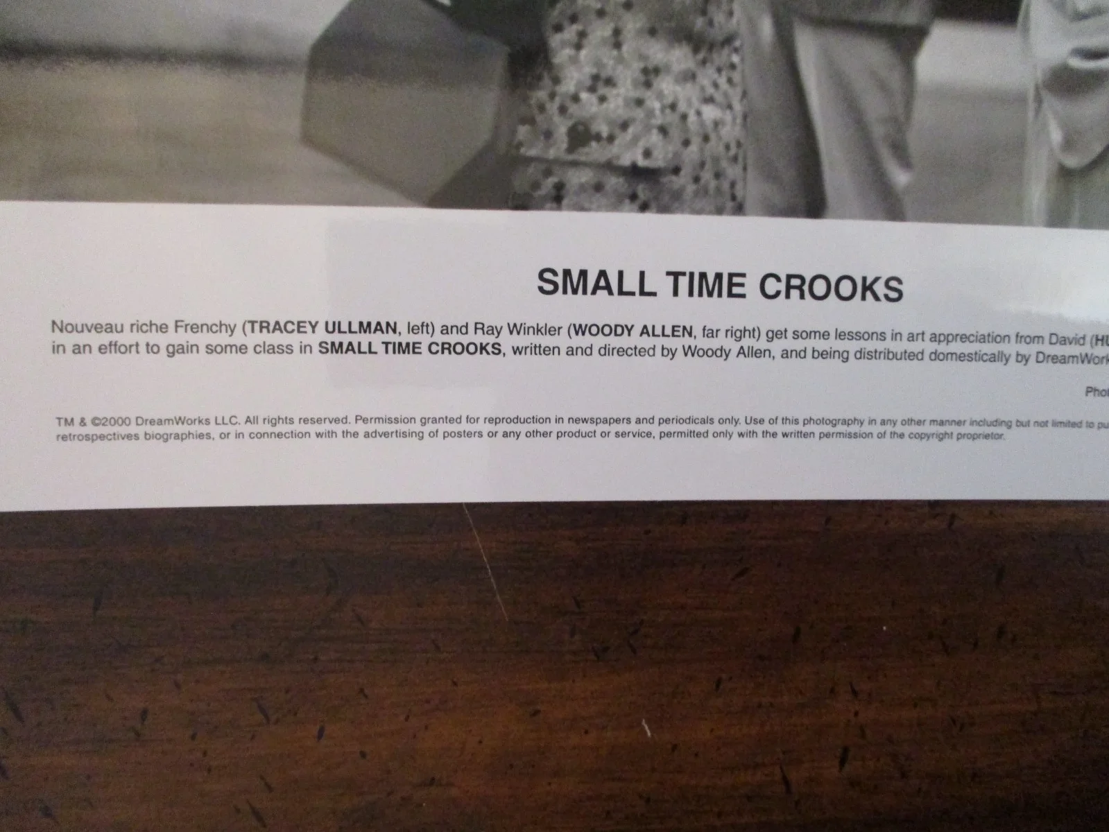 Hugh Grant/Tracey Ullman/Woody Allen(SMALL TIME CROOKS)2000 10 x 8 B & W Photo, изображение 4