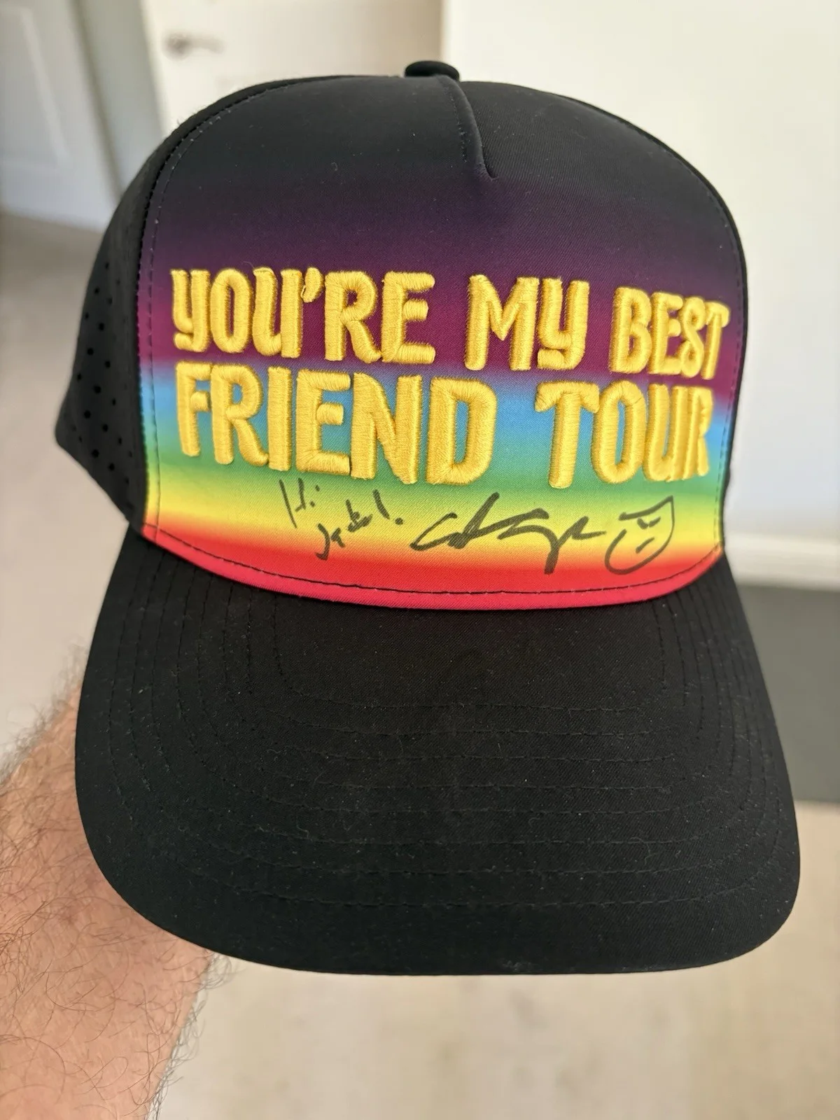 Adam Sandler Signed Hoodie And Cap From His You’re My Best Friend Tour, изображение 3