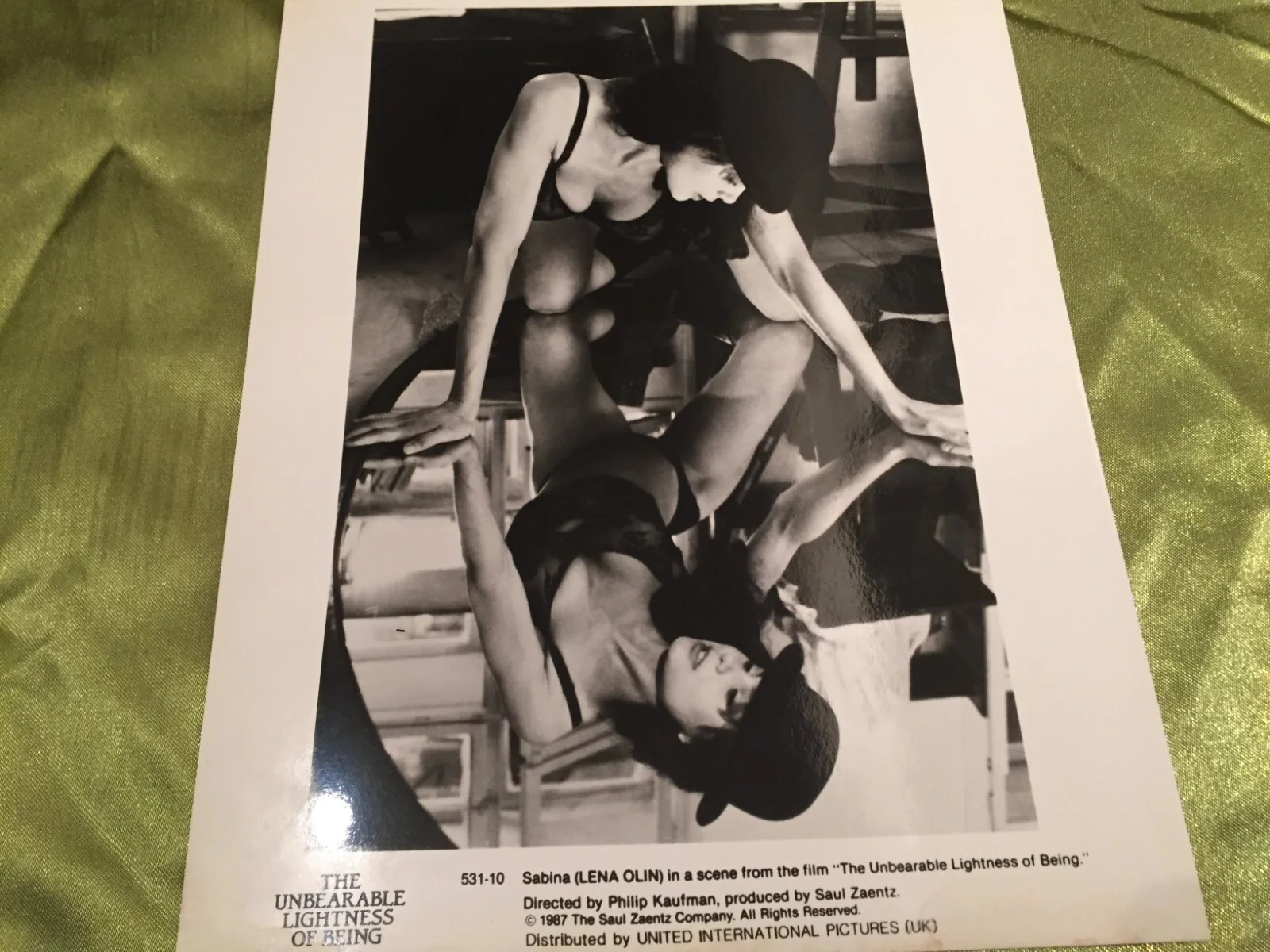THE UNBEARABLE LIGHTNESS OF BEING Rare 8" x 10" Press Pack 1988 VG, изображение 3