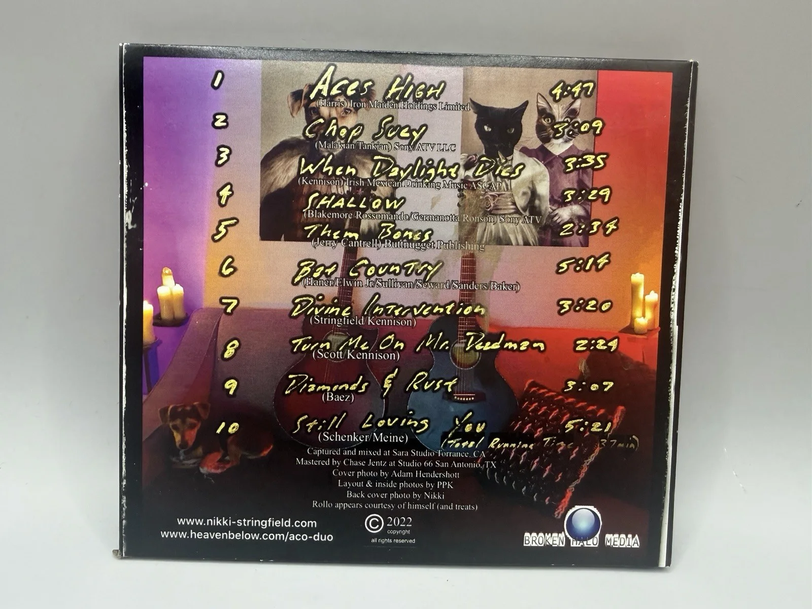 Nikki Stringfield Patrick Kennison Live In The Living Room CD Signed Autographed, image 3