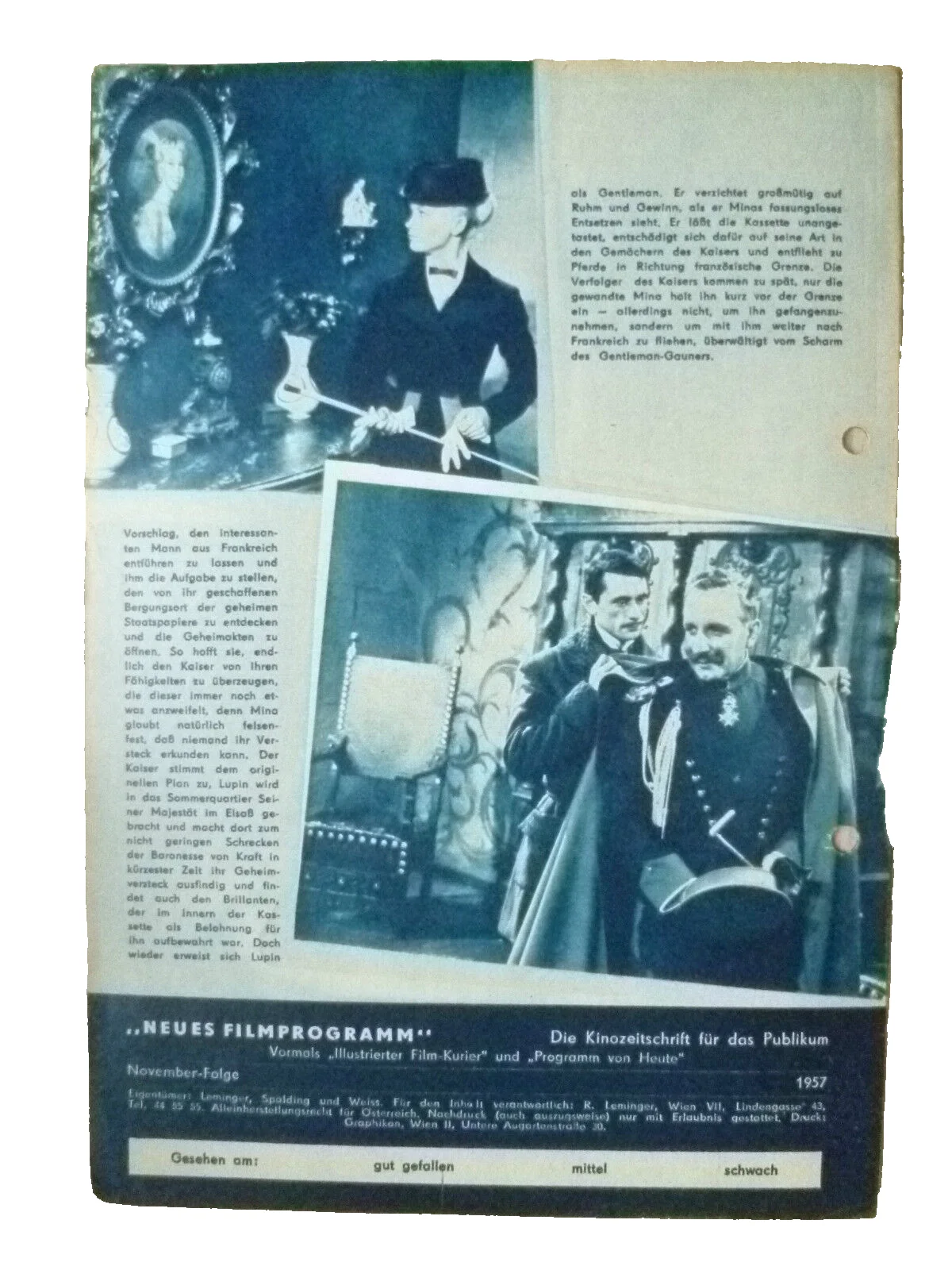 Film Neues Programme 1957, No.601 - Arsene Lupin Der Millionendieb, image 3