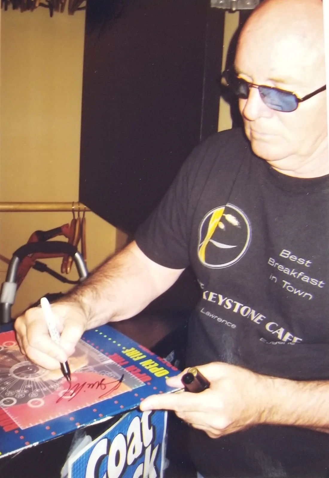 Ronnie Montrose REAL hand SIGNED Open Fire Vinyl Record EXACT PROOF Gamma, image 3