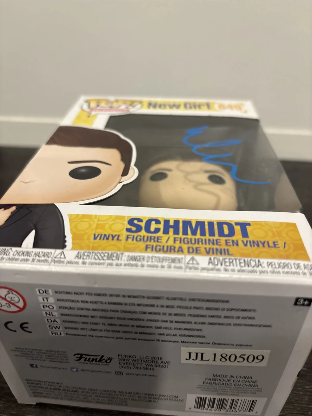 Max Greenfield Signed Schmidt Funko Pop #649 Autograph New Girl Rare Vaulted, image 4