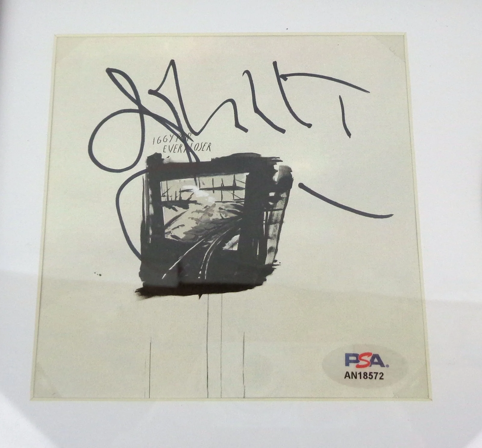 Iggy Pop — Autógrafo firmado por Iggy Pop Every Loser CD enmarcado PSA/DNA CERTIFICADO DE AUTENTICIDAD A, изображение 2