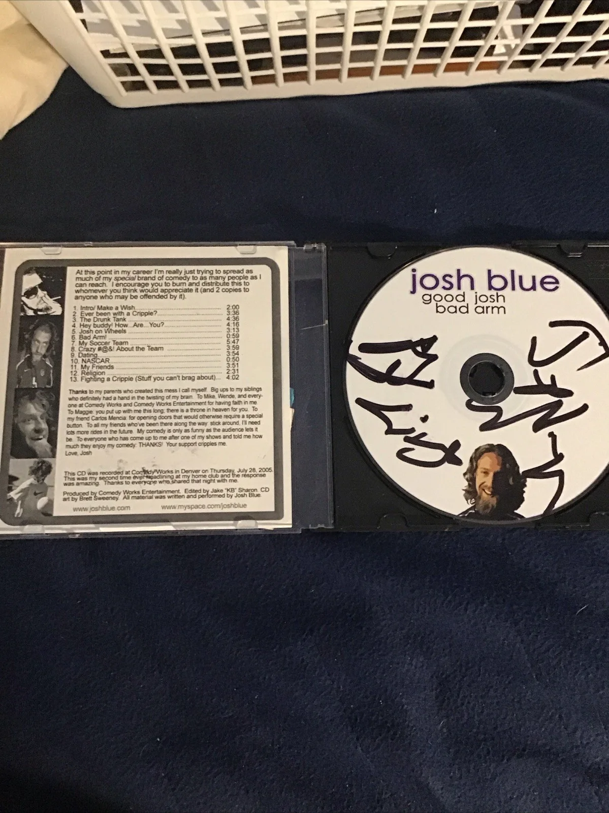 Josh Blue Autographed Cd, image 2