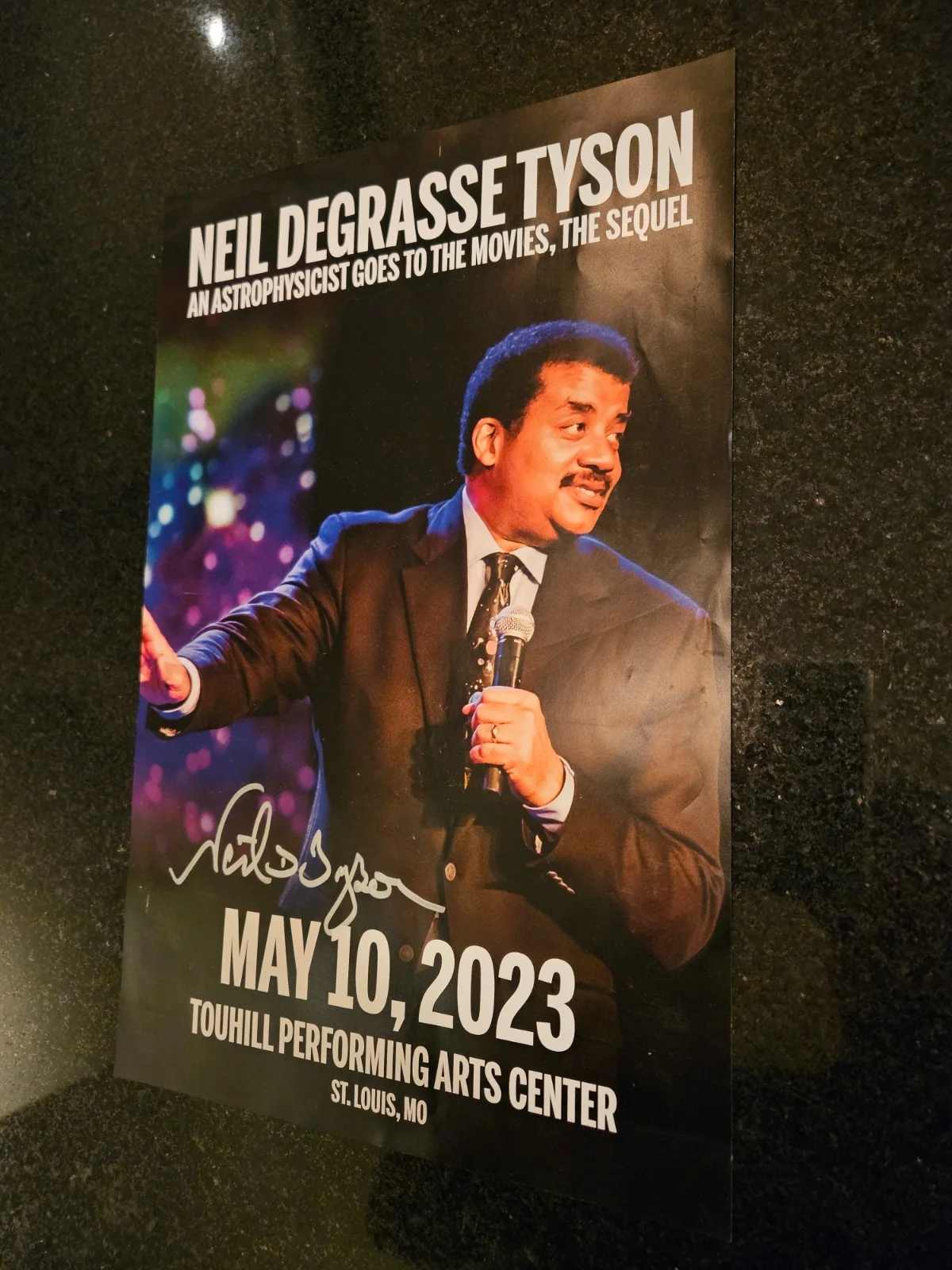 Dr. Neil deGrasse Tyson — Dr. Neil deGrasse Tyson Autographed Signed Poster, image 3