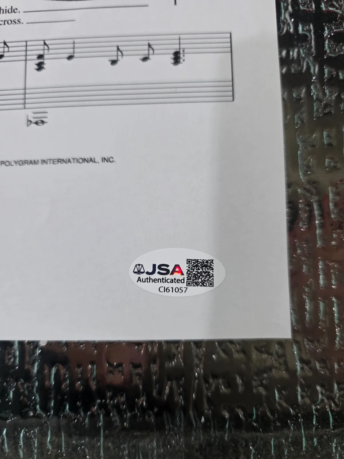 Bernie Taupin — Bernie Taupin Signed Autograph Elton John 's Your Song Sheet Music w/ JSA COA, изображение 2