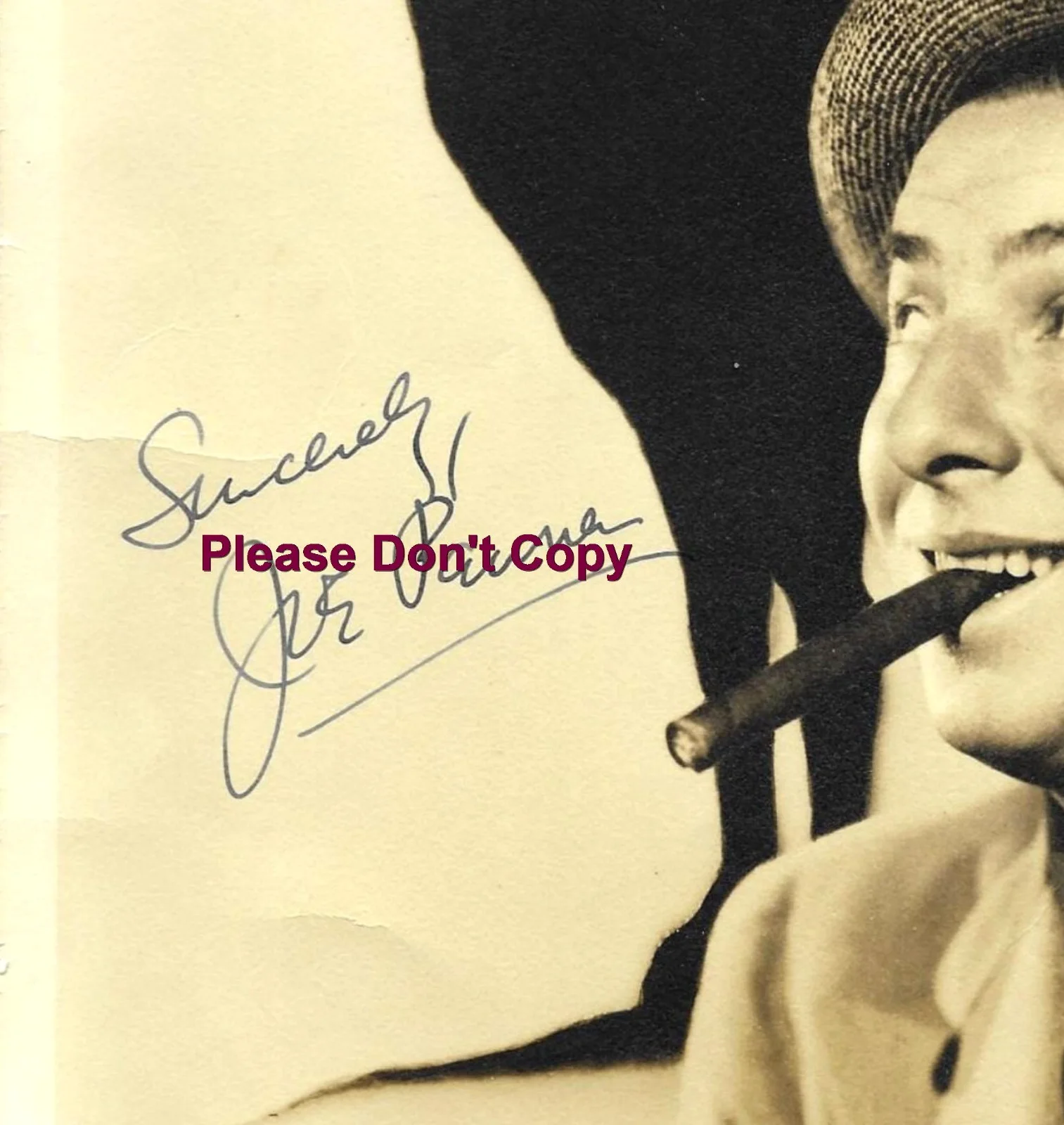 Joe Paster — 1940's Joe Pasternak , Hand Signed Autograph Photograph Actor/Producer, image 2