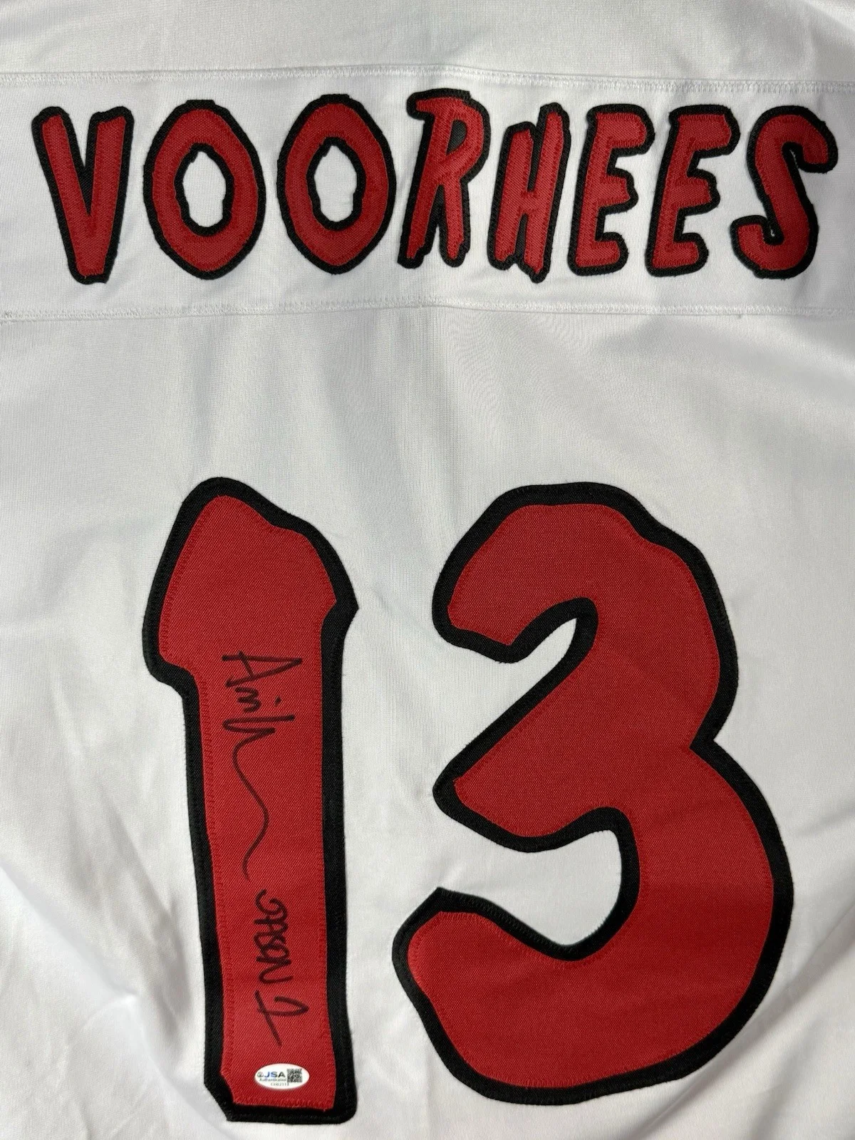 Ari Lehman Signed Jason Voorhees #13 Hockey Jersey Friday the 13th JSA COA, изображение 2
