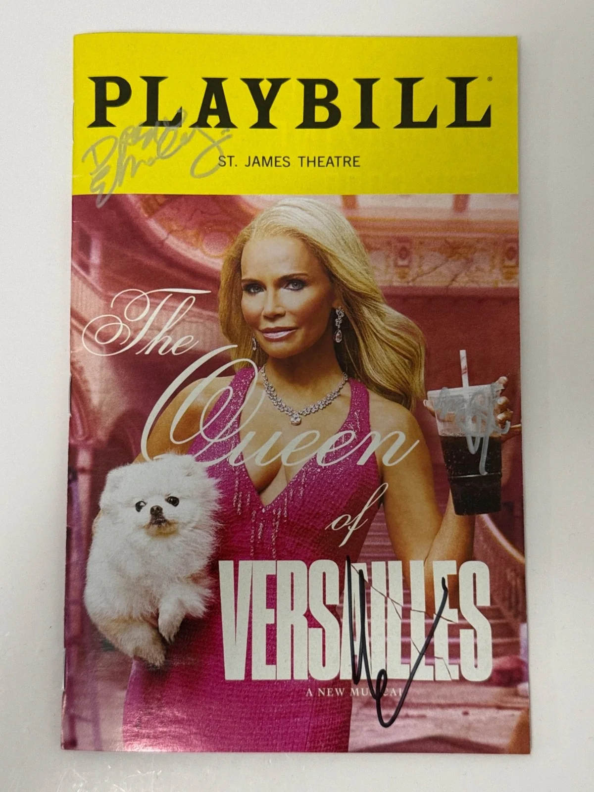 Kristin Chenoweth — The Queen of Versailles signed x3 Broadway Playbill Kristin Chenoweth autograph