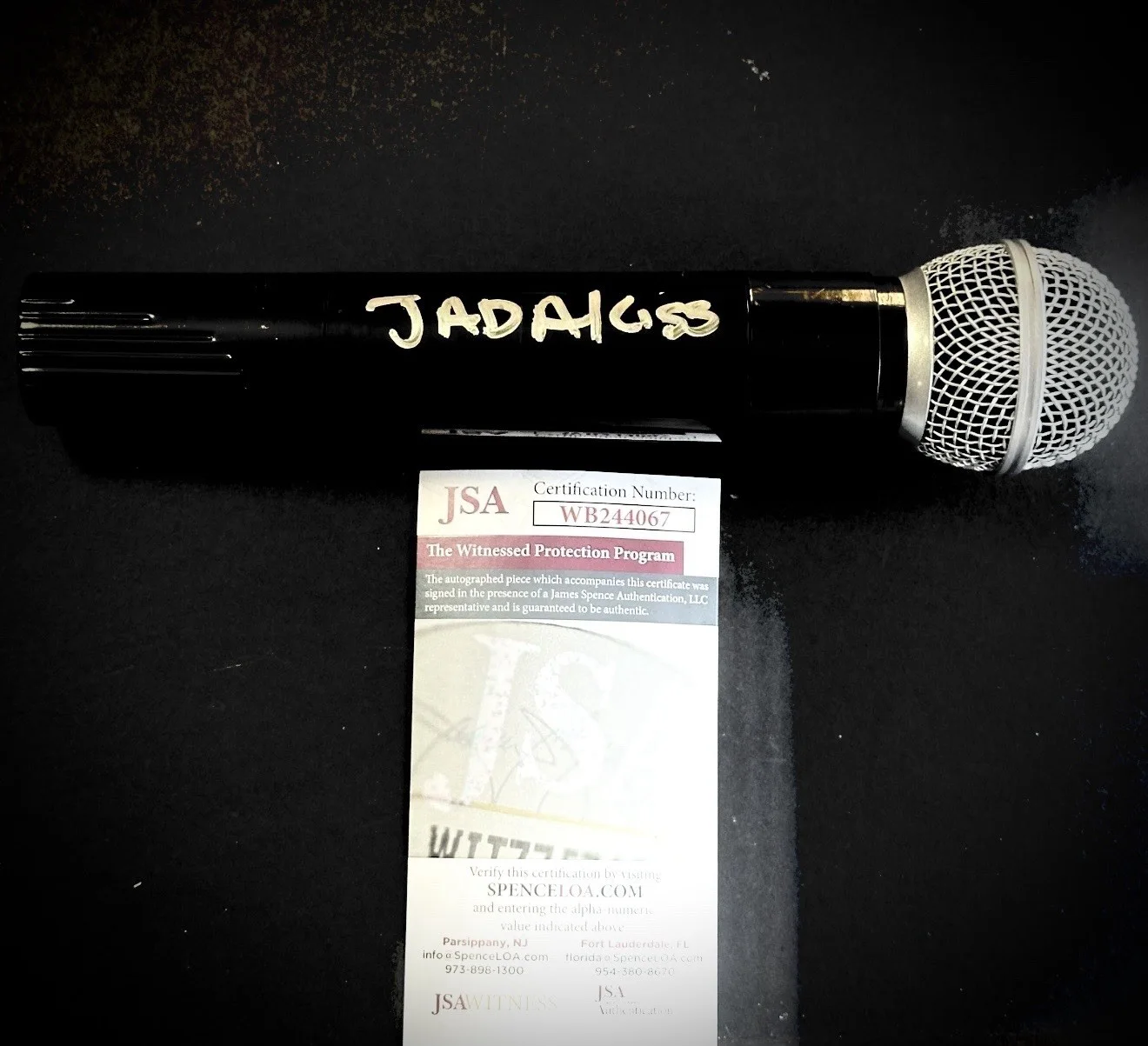 Jadakiss — Jadakiss signed microphone The lox New York Rapper Hip Hop JSA Certified