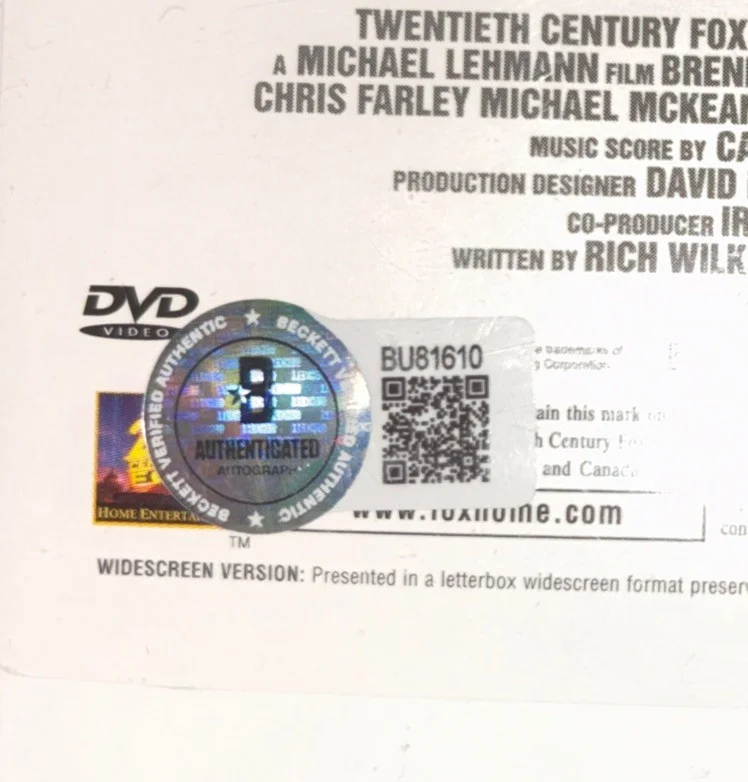 David Arquette — David Arquette Signed "Airheads" DVD Cover with Beckett COA (BU81610), изображение 3