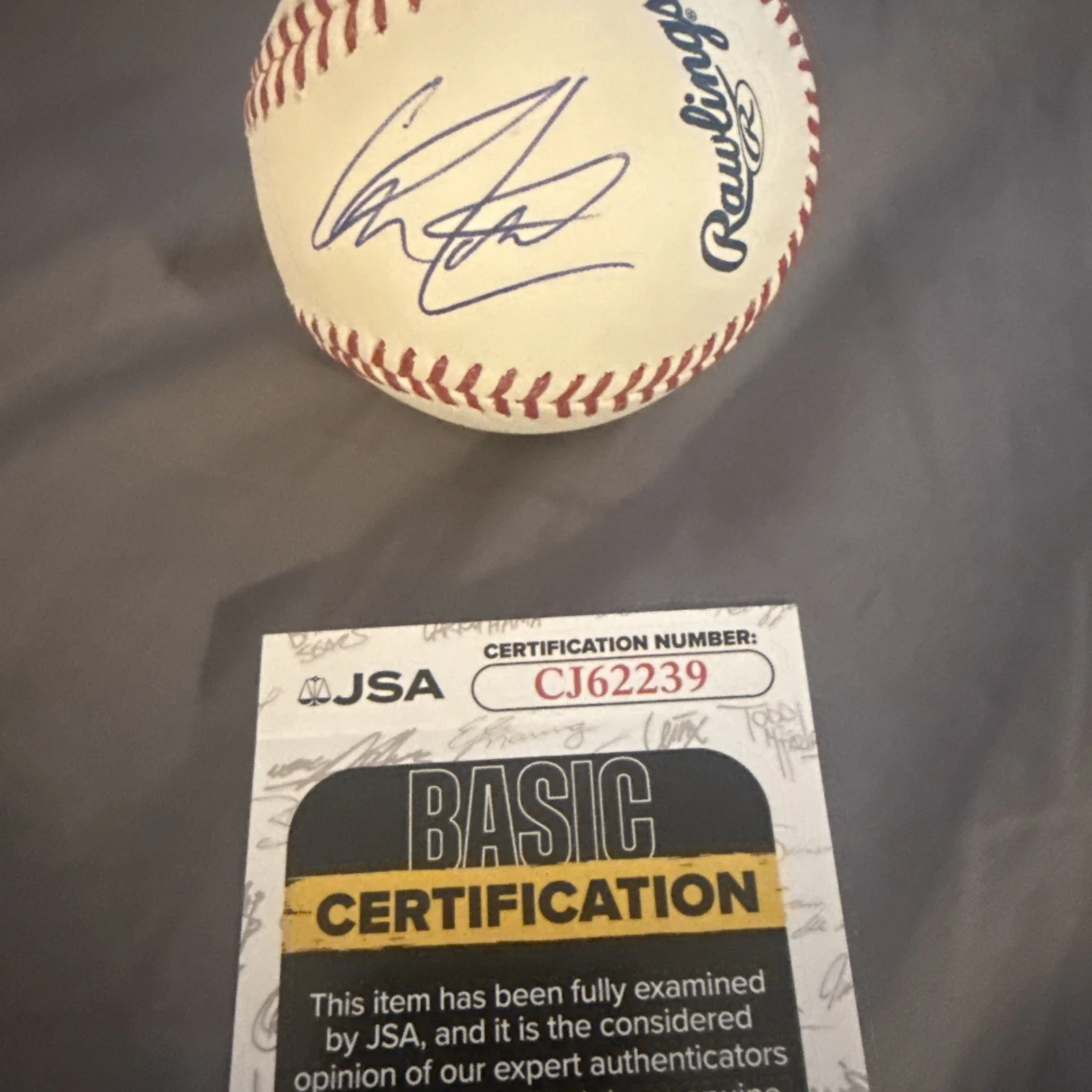 Chris Lane Signed ROMLB Baseball Go White Sox Inscription Country MusicJSA Cert, image 3