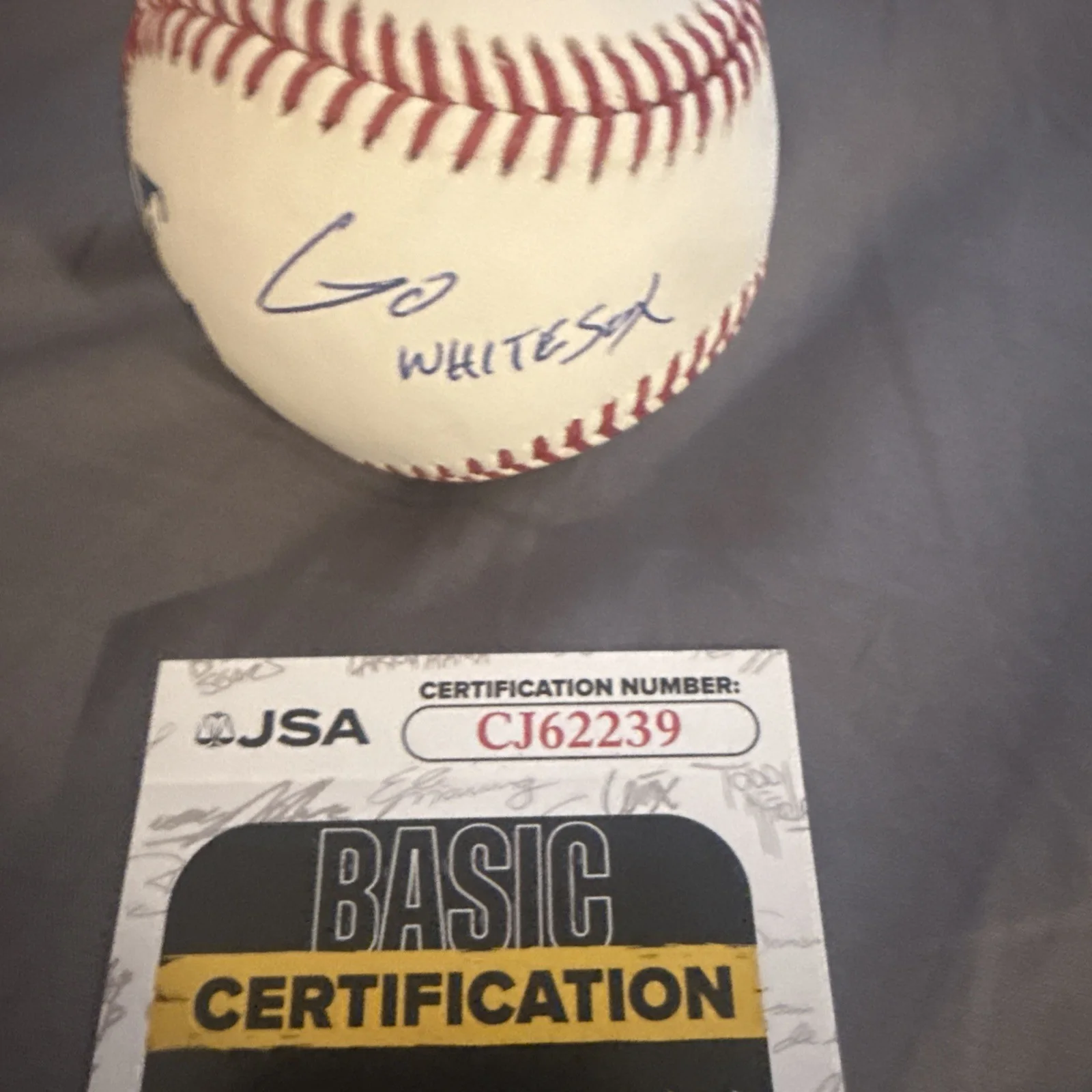 Chris Lane Signed ROMLB Baseball Go White Sox Inscription Country MusicJSA Cert, image 4